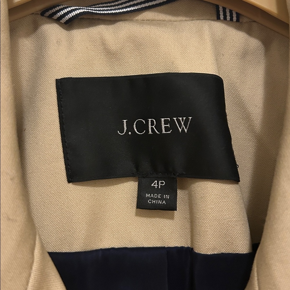 J. Crew Tan Trench Coat - Picture 4 of 7